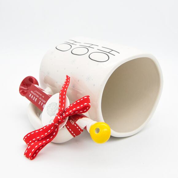 Rae Dunn Christmas Mug, North Pole Santa Mug with Spoon, 16oz Ceramic Coffee Cup - Picture 6 of 10